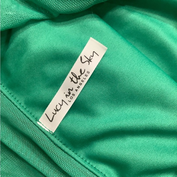 Lucy in the Sky One Shoulder Green Dress - Picture 7 of 7